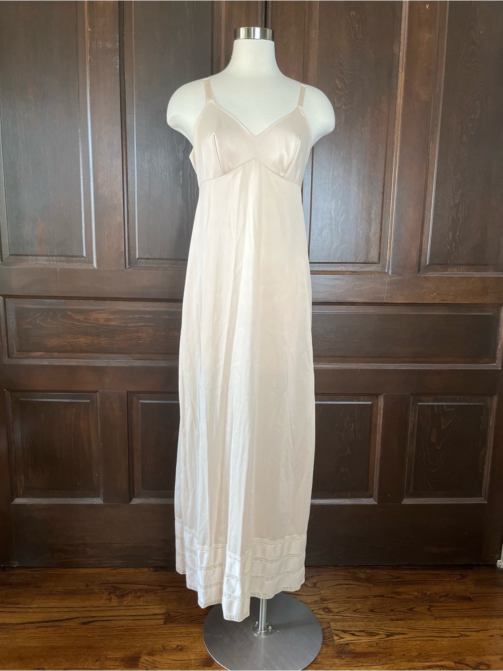 Gossard Artemis Full Slip Long Nylon Lingerie Ivory Women's 38 Avg Style 8014